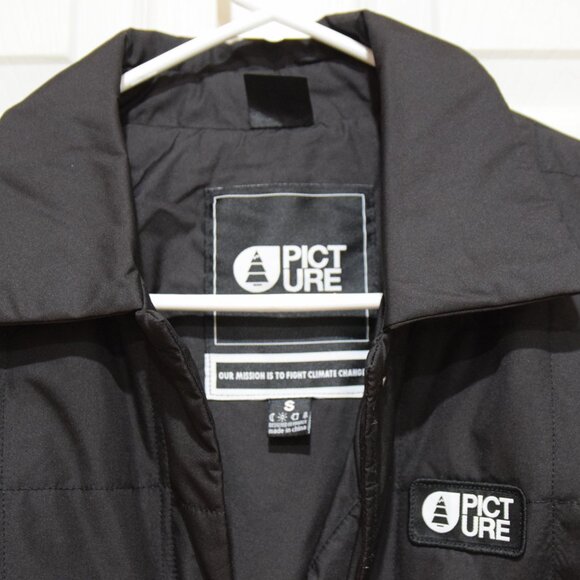 Eco-Chic Quilted Jacket by Picture Organic– Black, Size S - Picture 4 of 5